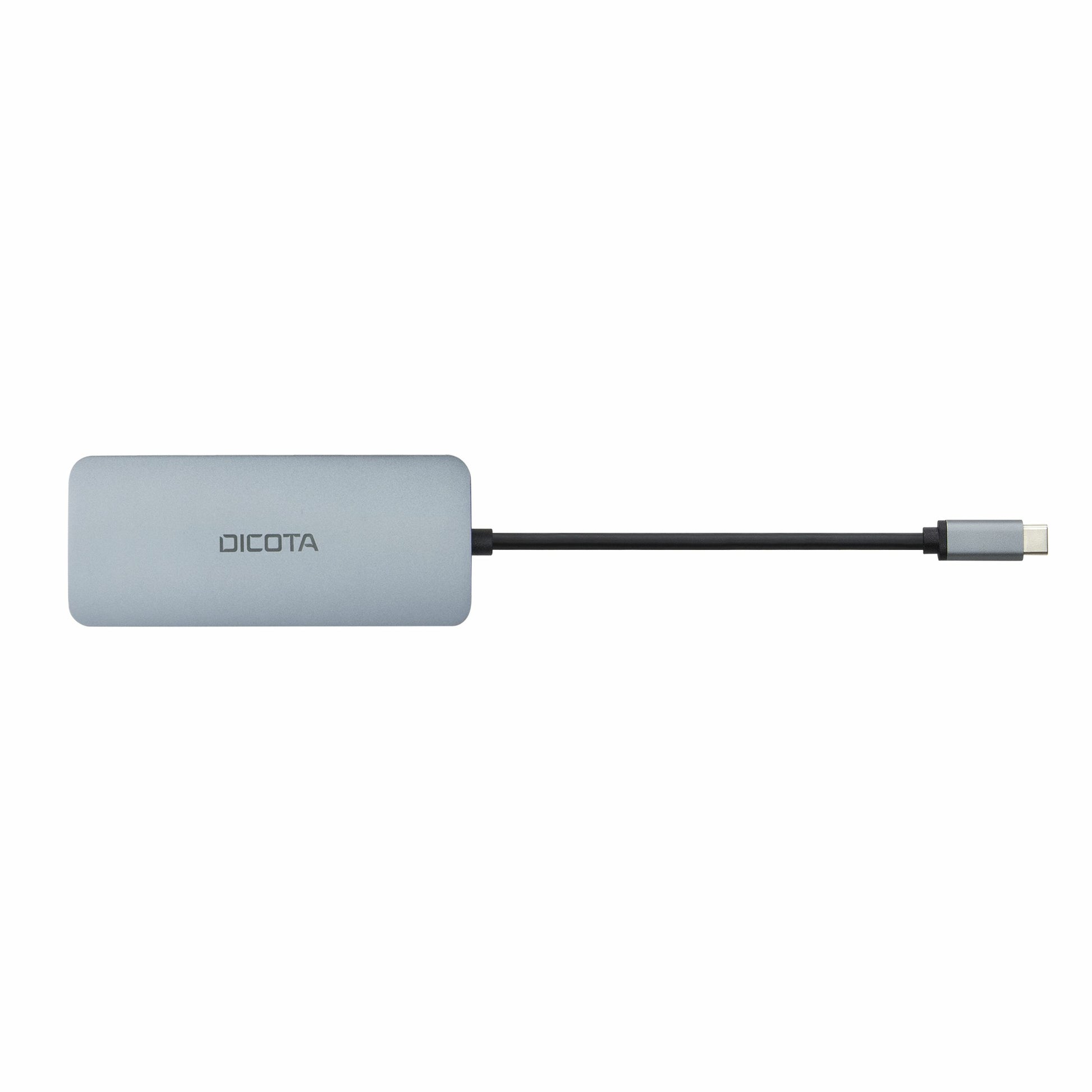 DICOTA D32062 Multiport-Adapter – USB-C, 1× HDMI, 3× USB-A, 100 W PD, GbE, SD/microSD