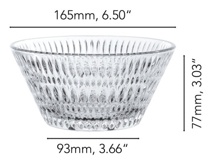 Nachtmann Dessertschale – 2er Set, 740 ml, Ø 16,5 cm, Kristallglas, Transparent, spülmaschinenfest