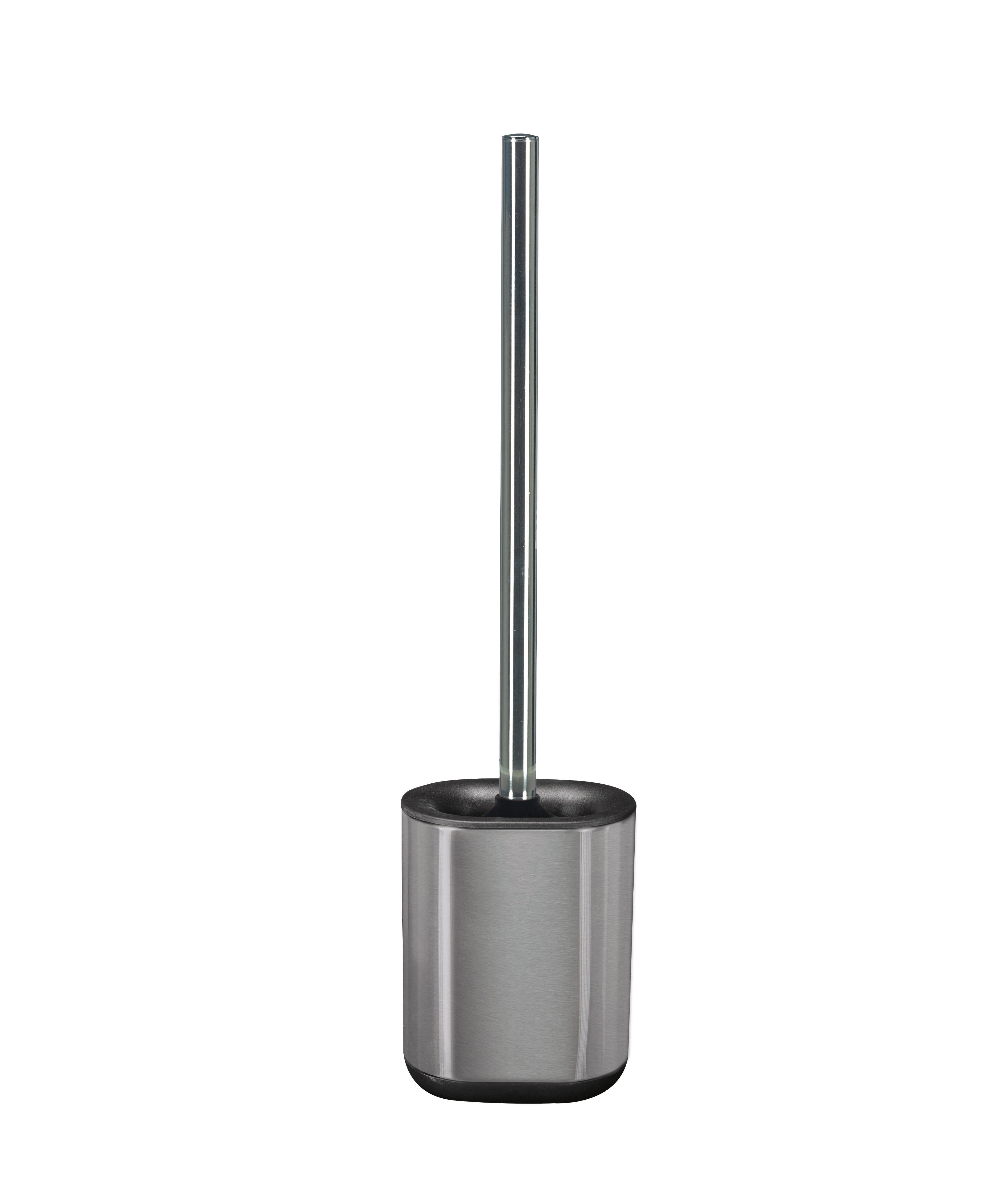 Kleine Wolke WC-Bürstenset – Metall chrom, bodenstehend, H 42 cm, Ø 11,5 cm