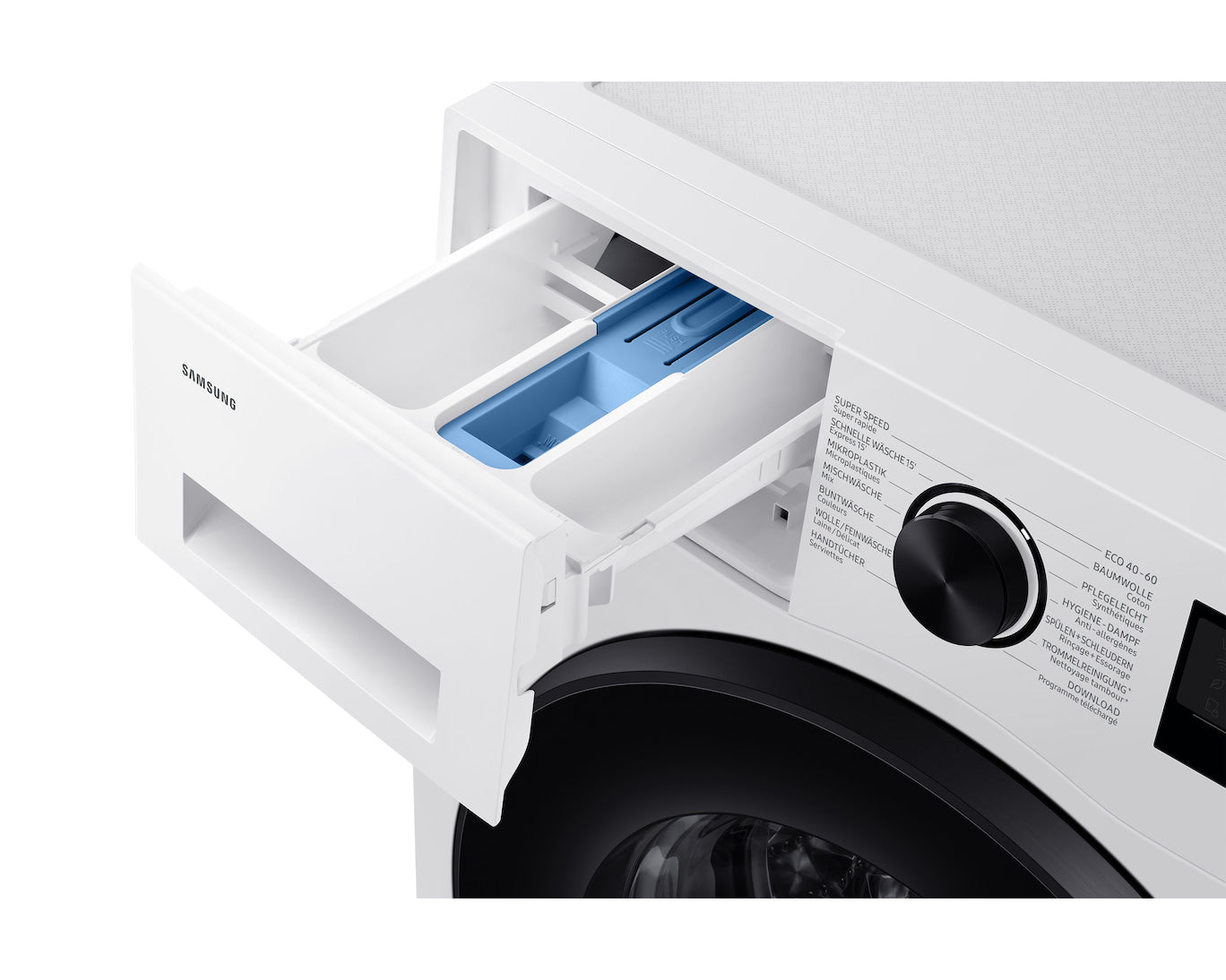 Samsung Waschmaschine Frontlader, WW5000, 10 kg, Energieklasse A, Weiss, 60,0 cm × 57,5 cm × 85,0 cm