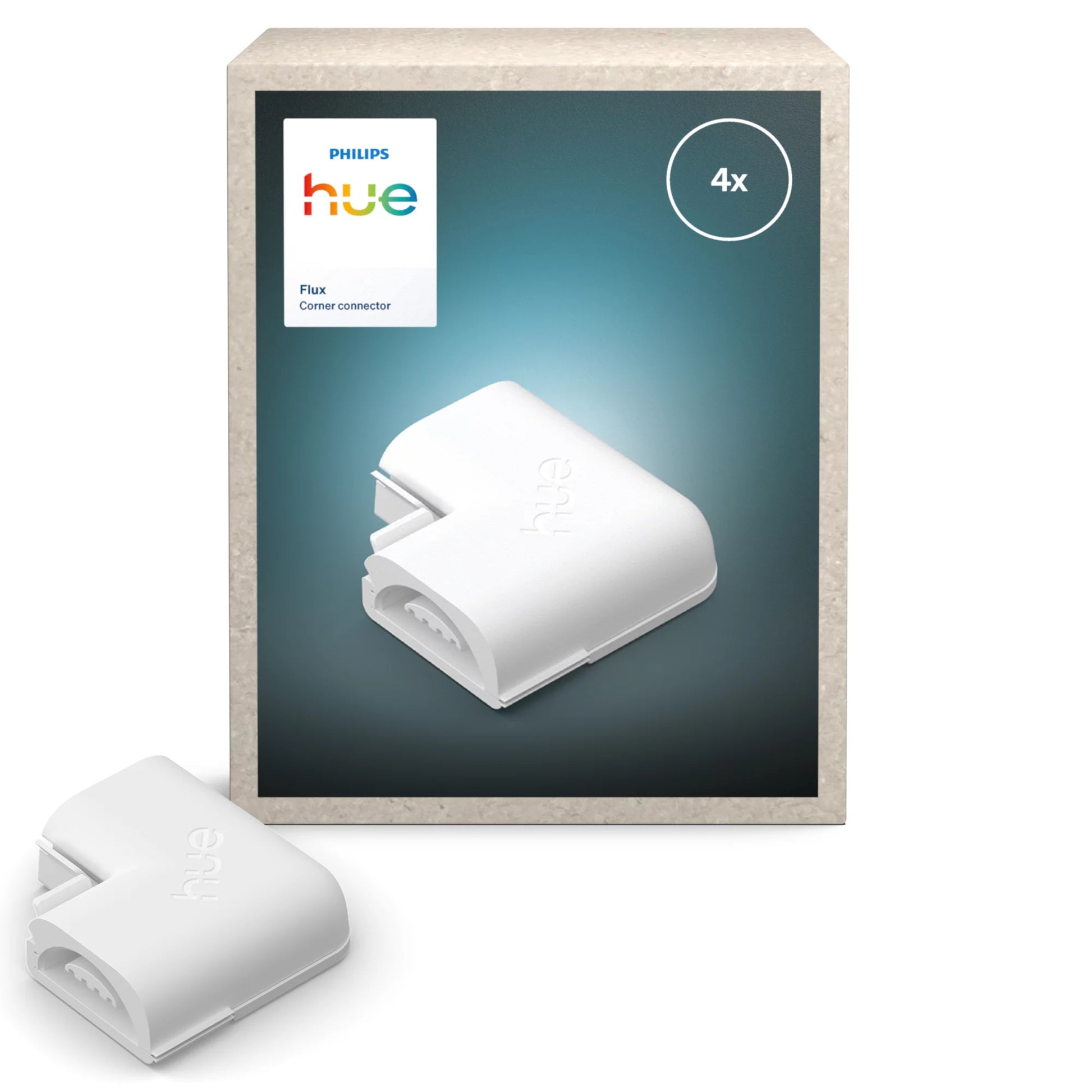 Philips by Signify Philips Hue Eckverbinder – für Philips Hue, 4 Stk., Weiss, Kunststoff, 31×31×10 mm