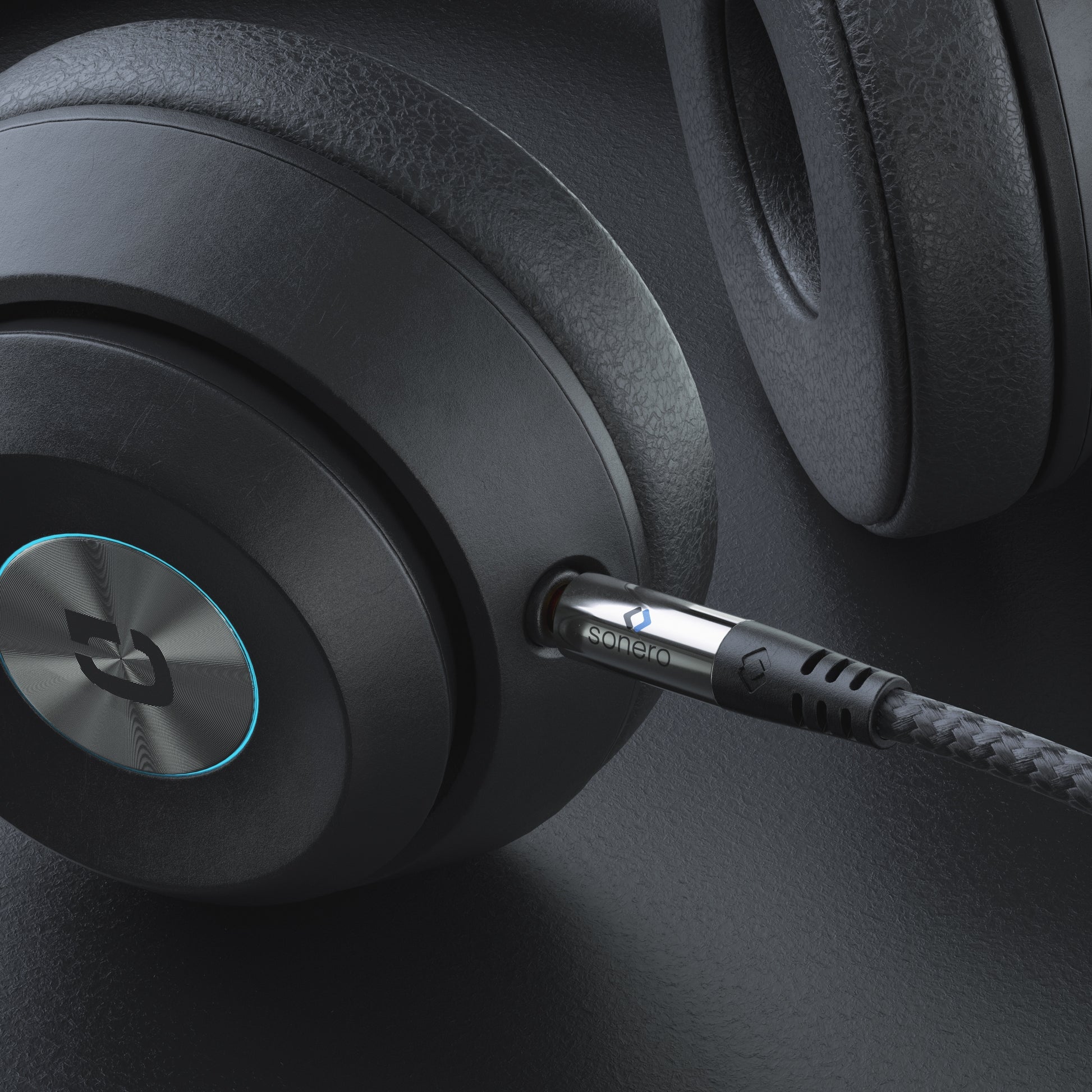 Sonero 3,5-mm-Klinkenkabel – Stecker zu Stecker – 1 m, vergoldete Stecker, Nylonmantel