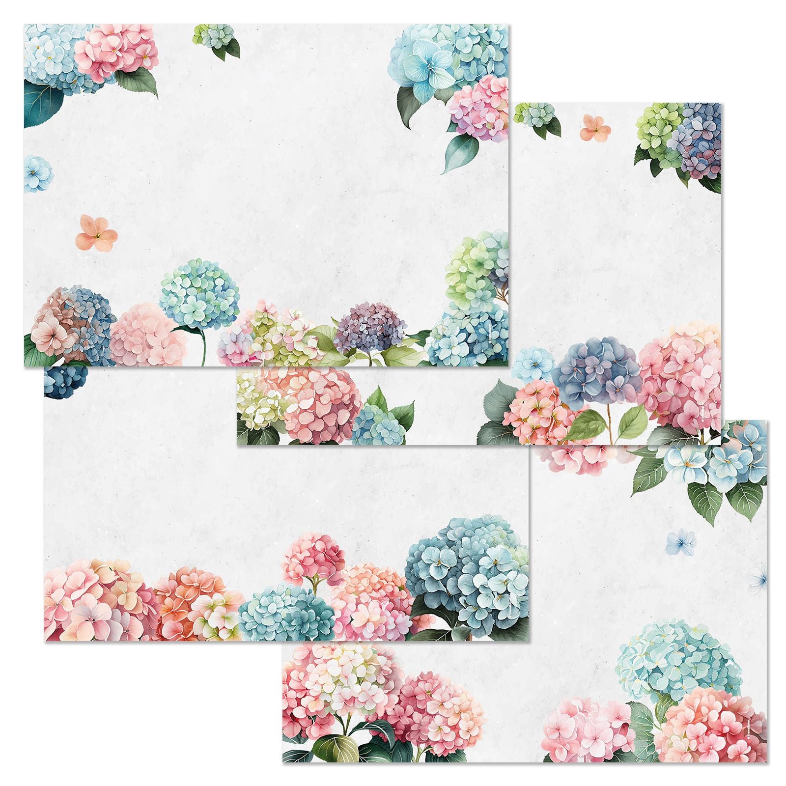 Trendform Tischset Hortensia, 42 × 29,7 cm – FSC – 48 Stk.
