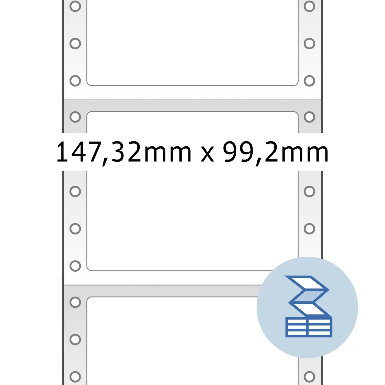 HERMA Druckeretiketten, 147 mm × 99 mm, weiss, Papier, permanent, 3000 Etiketten