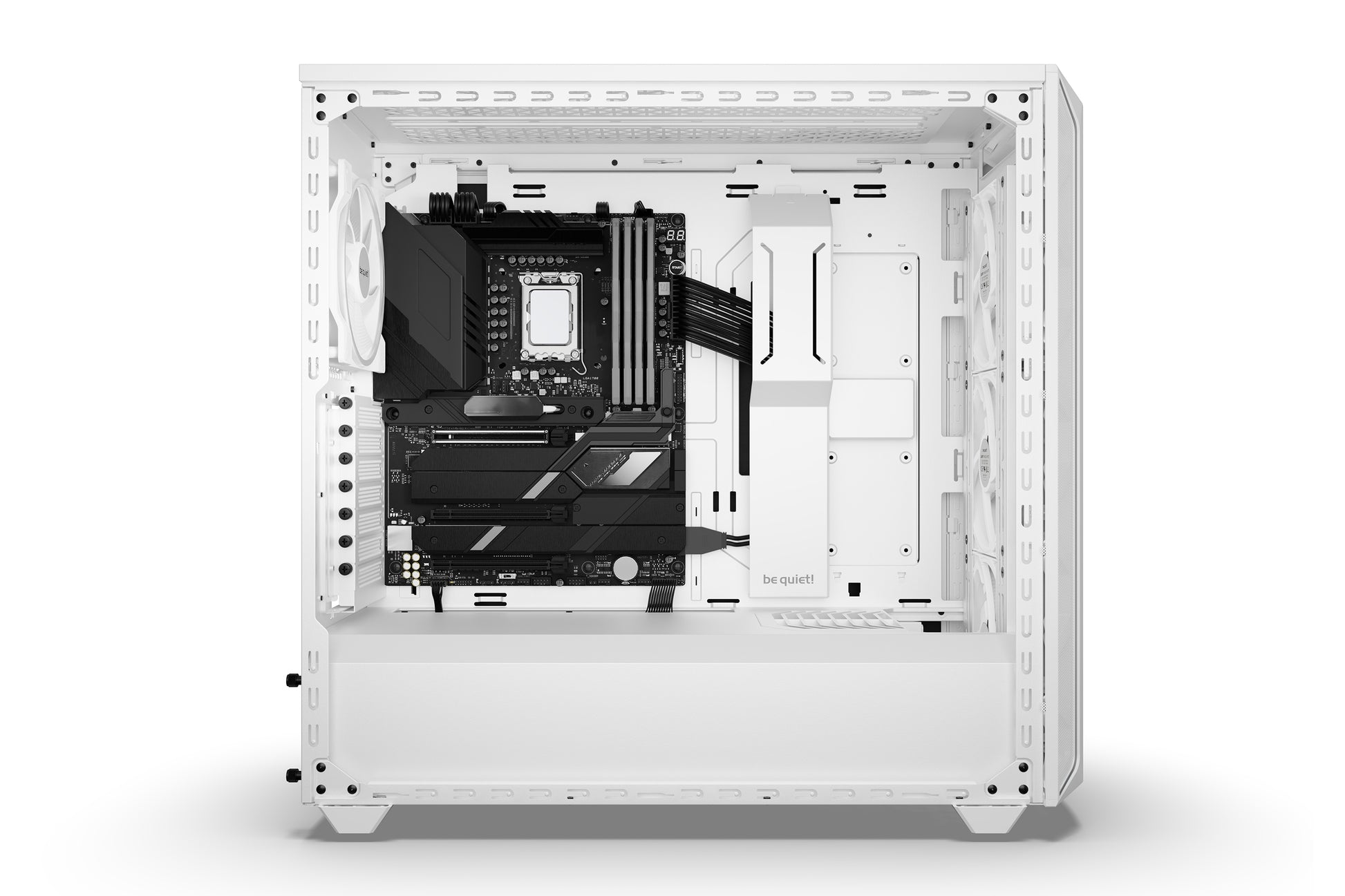 be quiet! be quiet Shadow Base 800 FX – Midi-Tower – Weiss, ATX/EATX/mATX/Mini-ITX, 3×140 mm, Seitenfenster