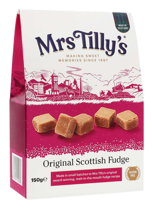 Mrs Tilly's Traditionelle Fudge Kaubonbons – Karamell, glutenfrei – 150 g