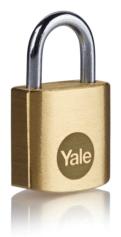 Yale Y110B 60/32 Mechanisches Vorhängeschloss – Messing, Bügel 32×60 mm, Sicherheitslevel 2, Innen