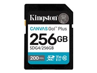 Kingston Technology Kingston Canvas Go Plus 200R Gen4 Speichergerät – 256 GB, SDXC UHS-I, Klasse 10 U3 V30 200 MB/s