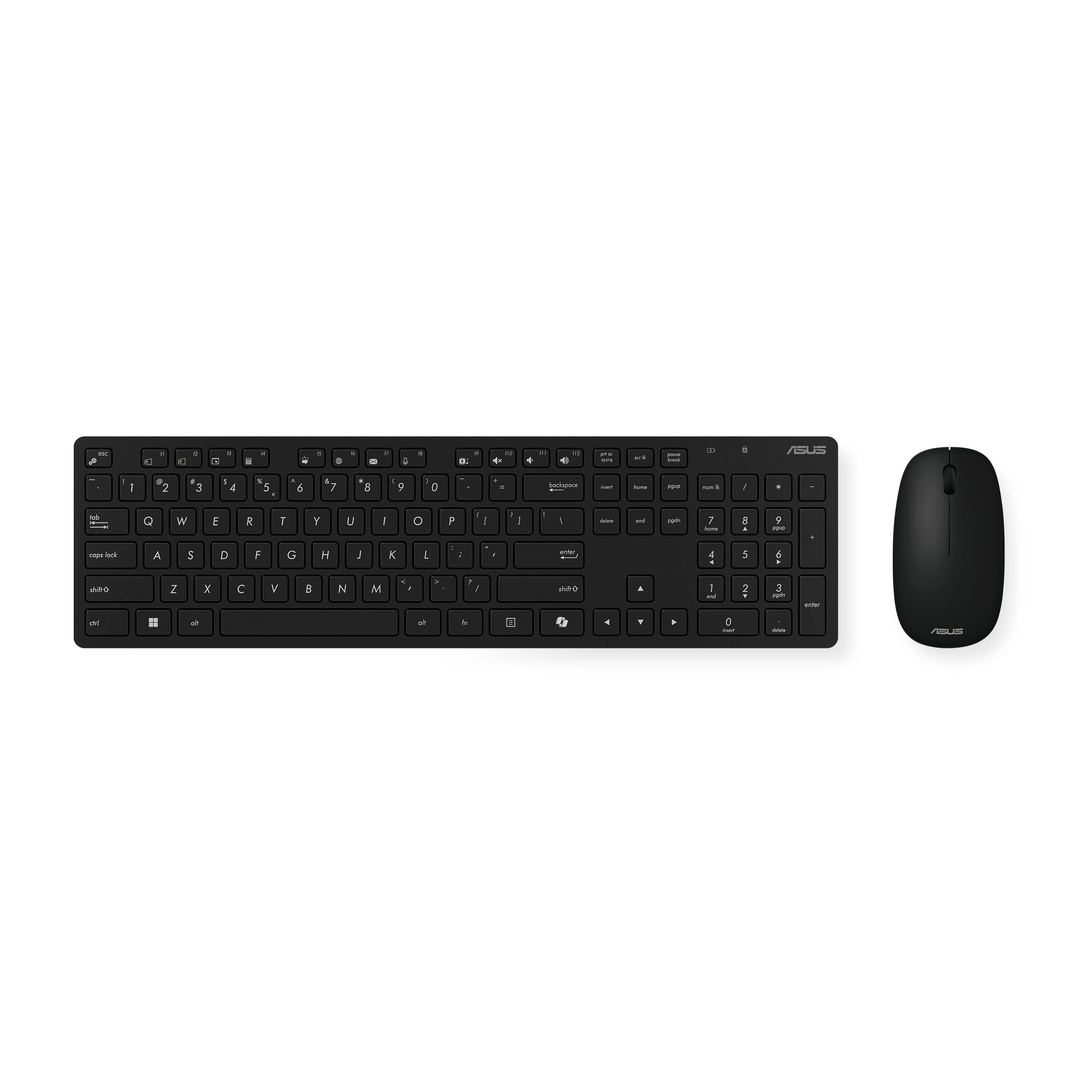 ASUS W5000 – Tastatur- und Maus-Set – 2,4 GHz (Empfänger enthalten) – Schwarz