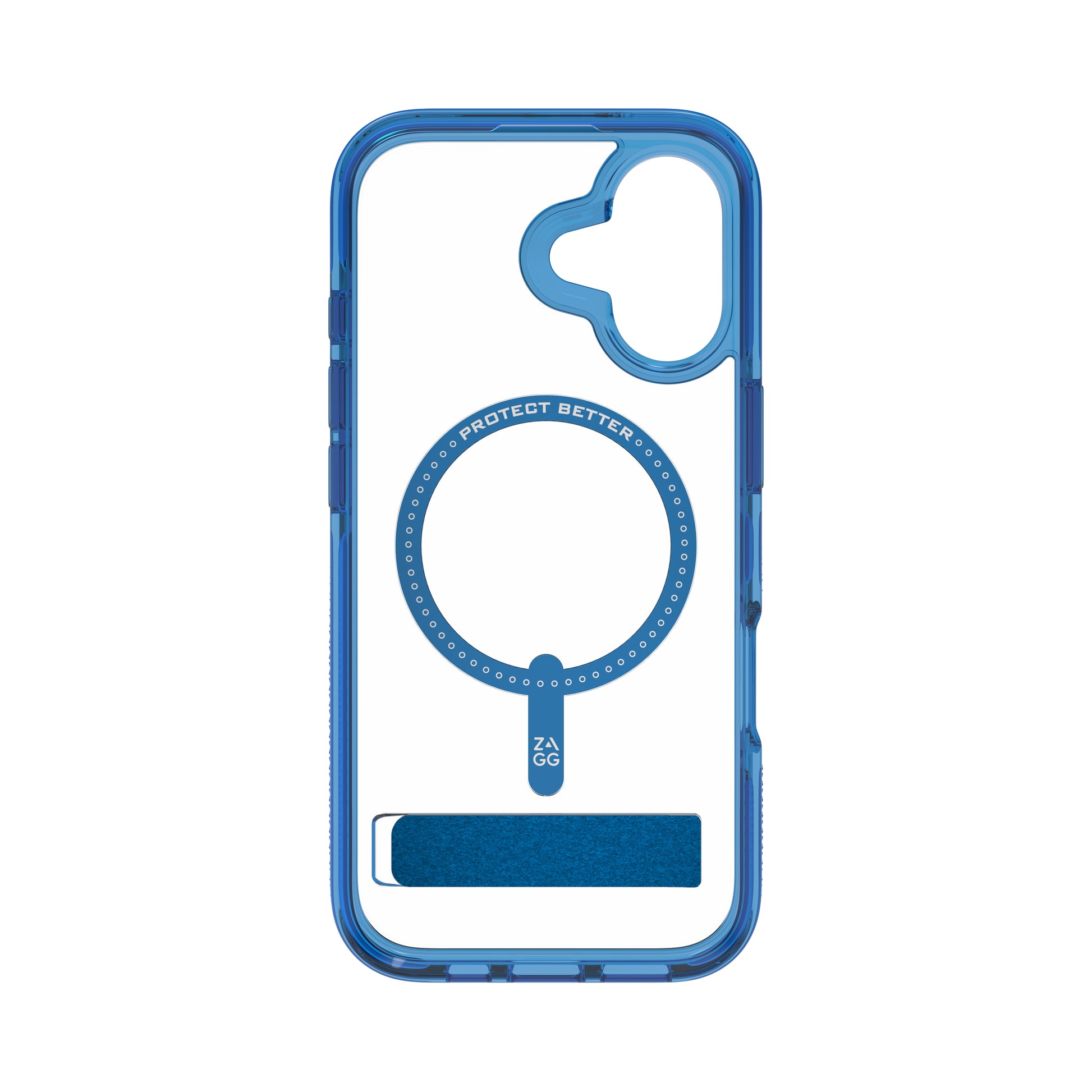ZAGG Santa Cruz Snap – Backcover – für Apple iPhone 17, Graphen, blau/transparent, bis 4 m Sturzsicher