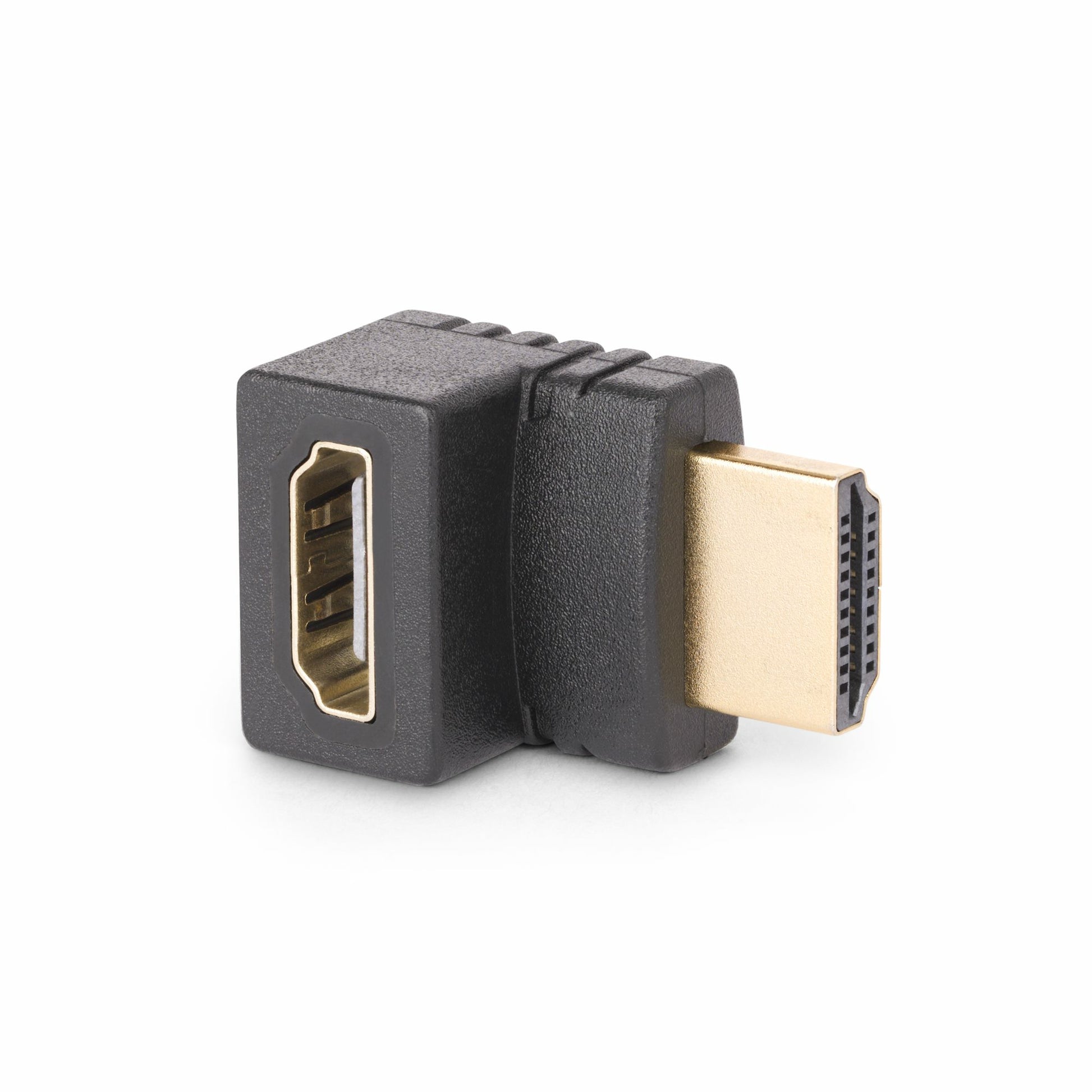 StarTech.com HDMI (Stecker) auf HDMI (Buchse) Adapter, HDMI 2.0, 4K@60 Hz, 90° (Stecker nach oben)