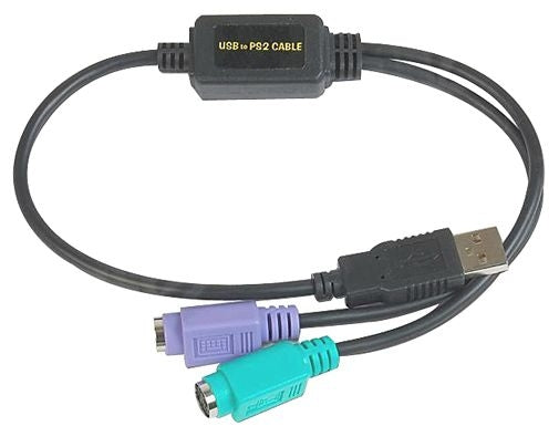 Datalogic ADP-203 Adapter 2× 6-pol Mini-DIN zu USB-A – 0,5 m, Schwarz