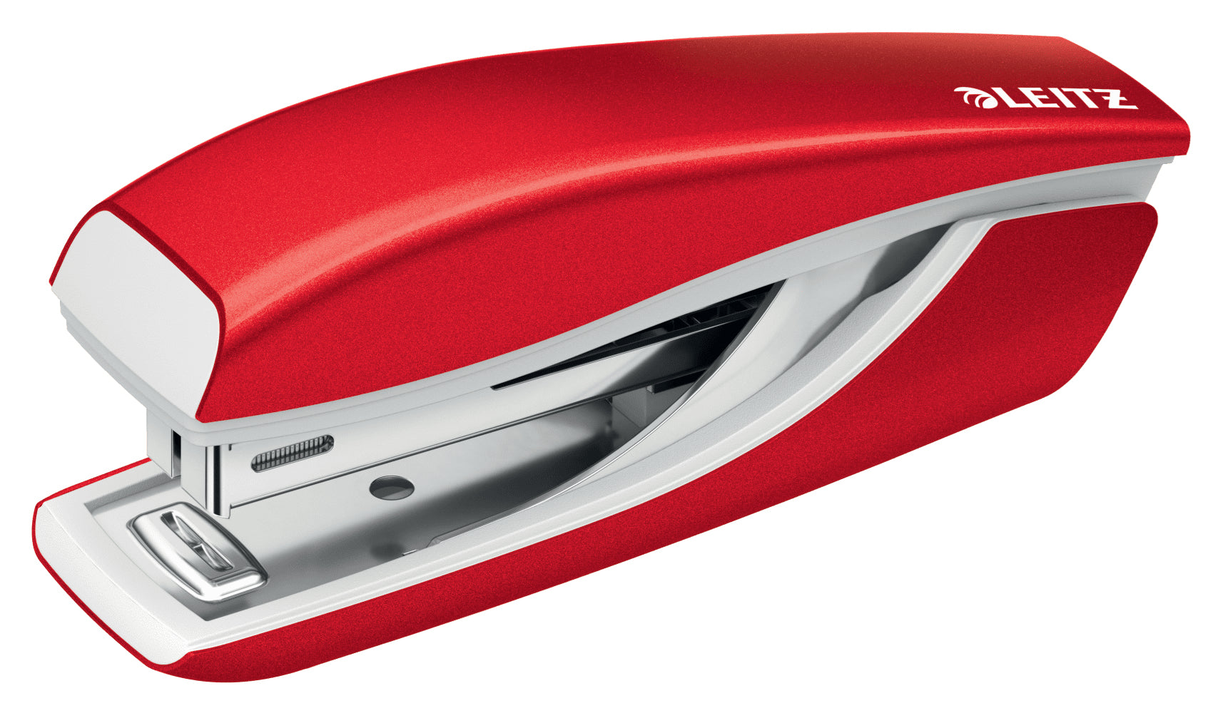 Leitz NeXXt WOW Mini Heftgerät – 10 Blatt, für Nr. 10, Rot