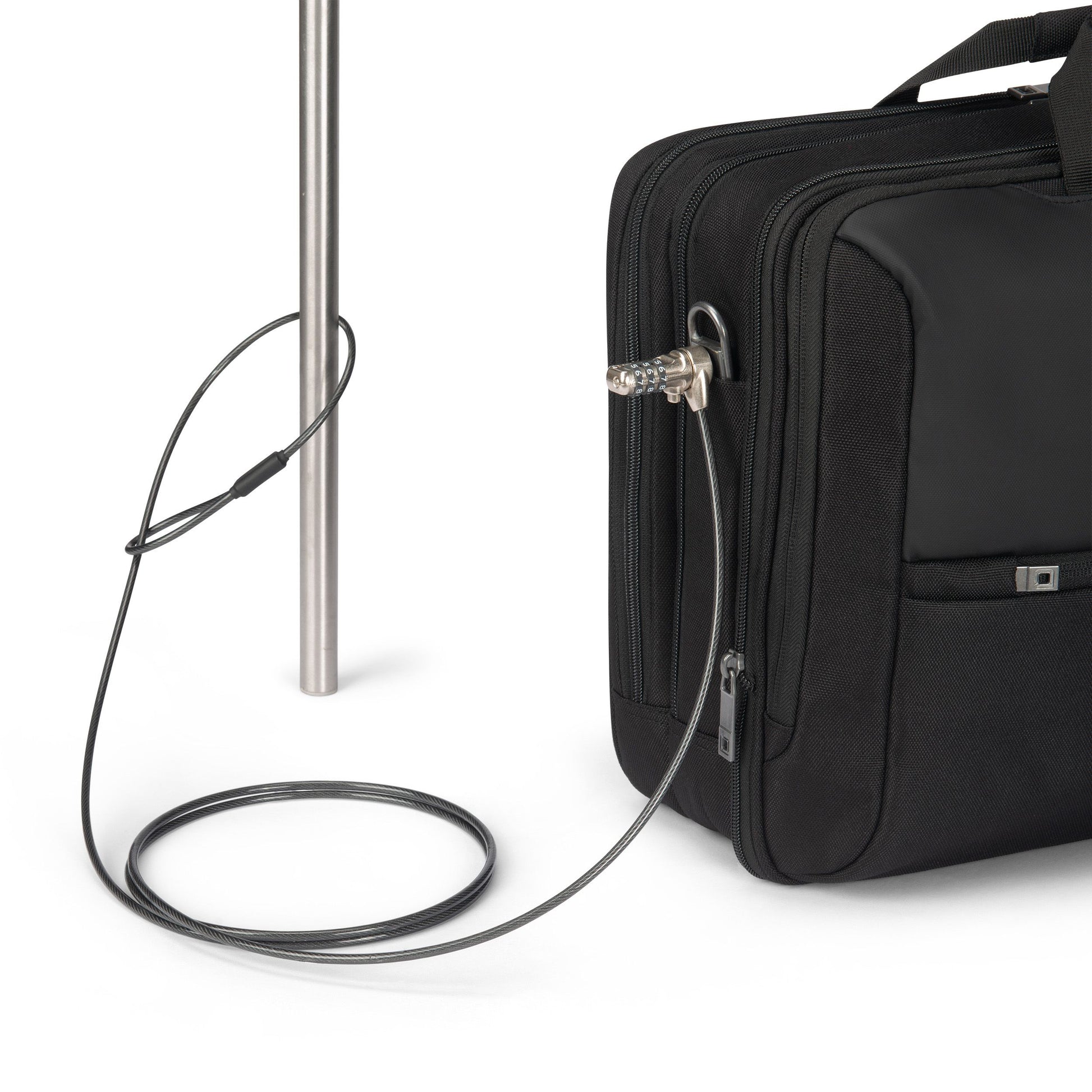 DICOTA Notebook-Tasche für Notebooks bis 16" – verschliessbar, mit Schultergurt – Schwarz