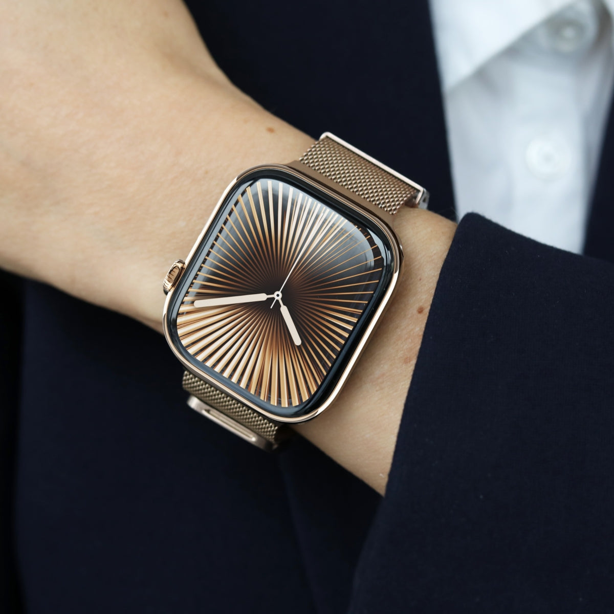 Vonmählen Milanese Loop 2 – Armband – für Apple Watch 40/41/42 mm, Sunset Gold, One Size, Edelstahl