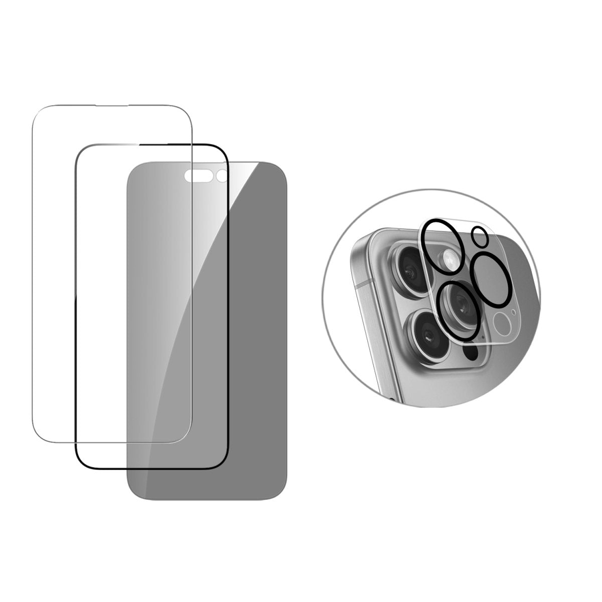 4smarts Displayschutzfolie – für Apple iPhone 16 Pro, 3er-Pack, transparent