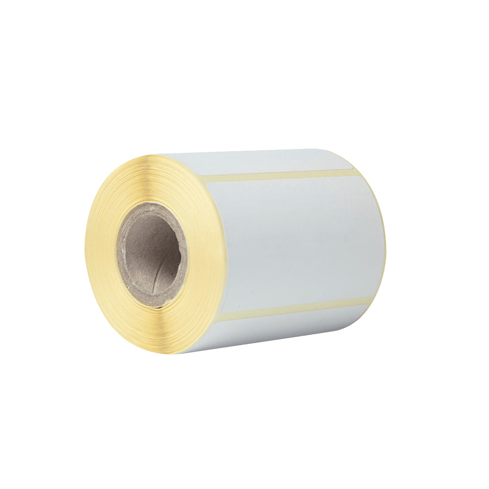 Brother Selbstklebendes Druckeretikett, 76 mm × 44 mm, weiss, für RJ-3150, TD-4410D, TD-4420DN und andere