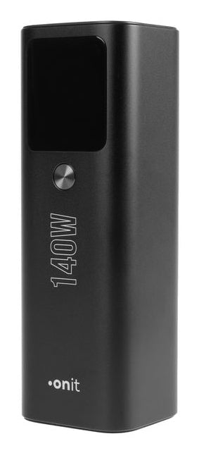 ONIT Powerbank 25000 mAh, PD 140 W, 2× USB-C, Pass-Through, Anthrazit