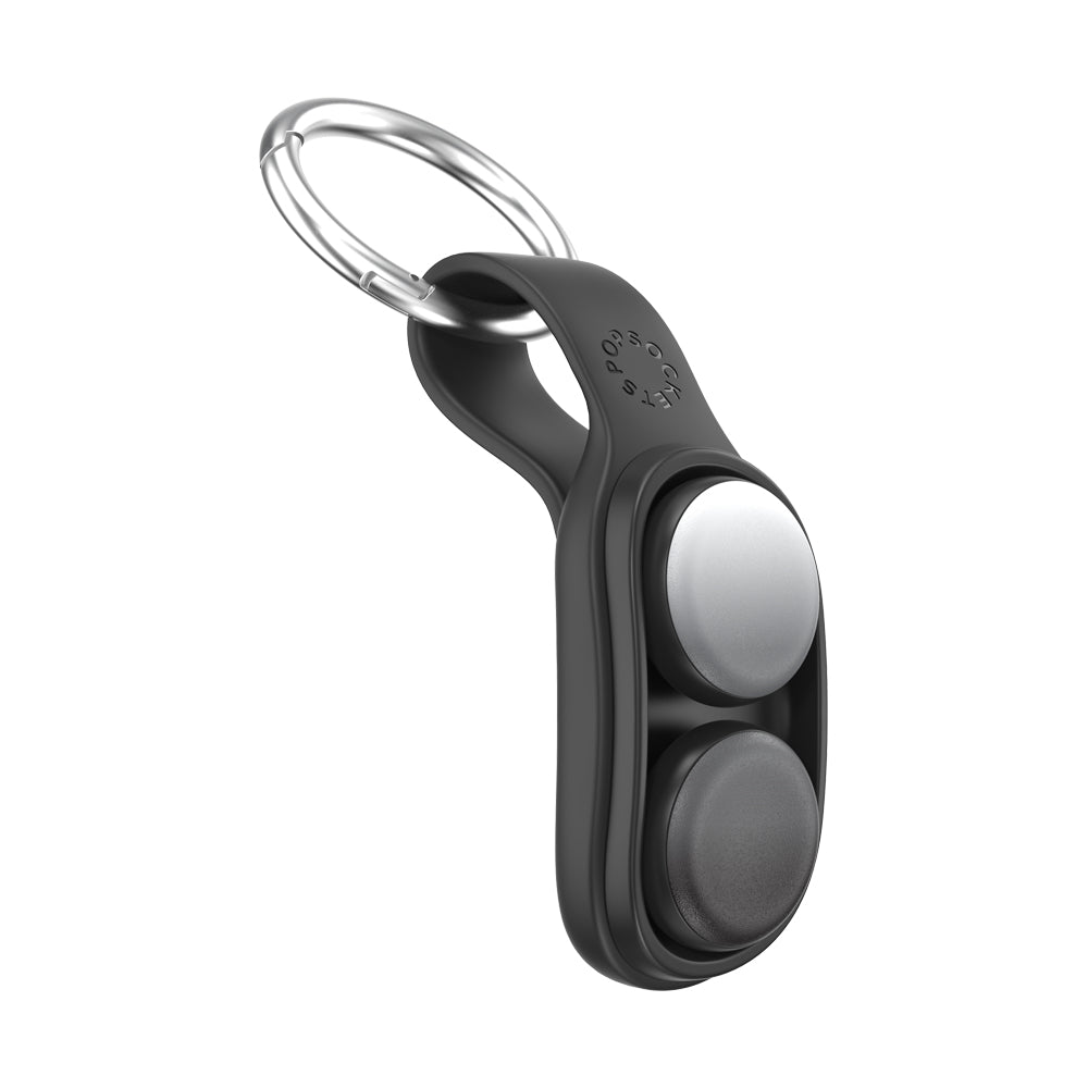 PopSockets PopPucks Starter Pack Schlüsselanhänger – magnetisch, Metall, Schwarz/Grau
