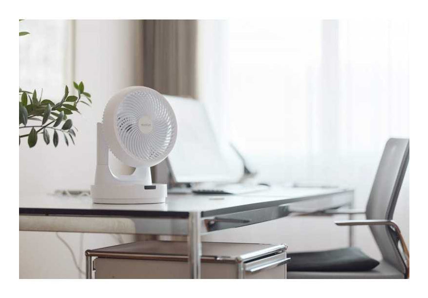 Ecofort Tischventilator ecoQ SilentAir Tavo – 25 cm, 8 Stufen, oszillierend, Fernbedienung, 30 W, 48 dB(A)