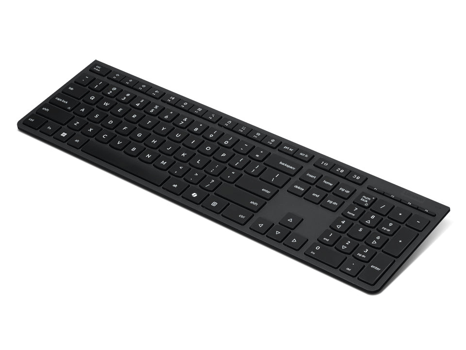 Lenovo Home/Office RF – Tastatur – Schere – Bluetooth & 2,4 GHz (USB-A-Empfänger) – AZERTY (BE) – Schwarz