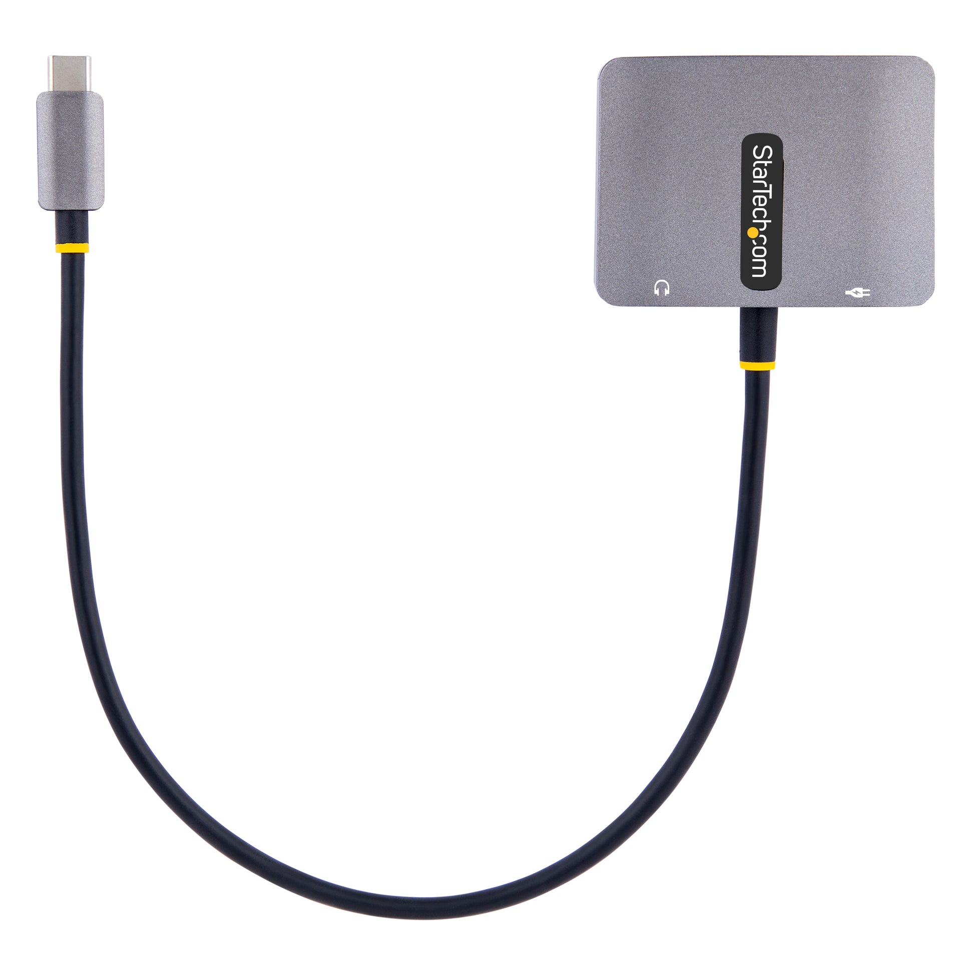 StarTech.com USB-C auf HDMI/VGA Adapter HDMI 2.0 4K 60 Hz – HDR – Grau – für USB-C/Thunderbolt 3/4