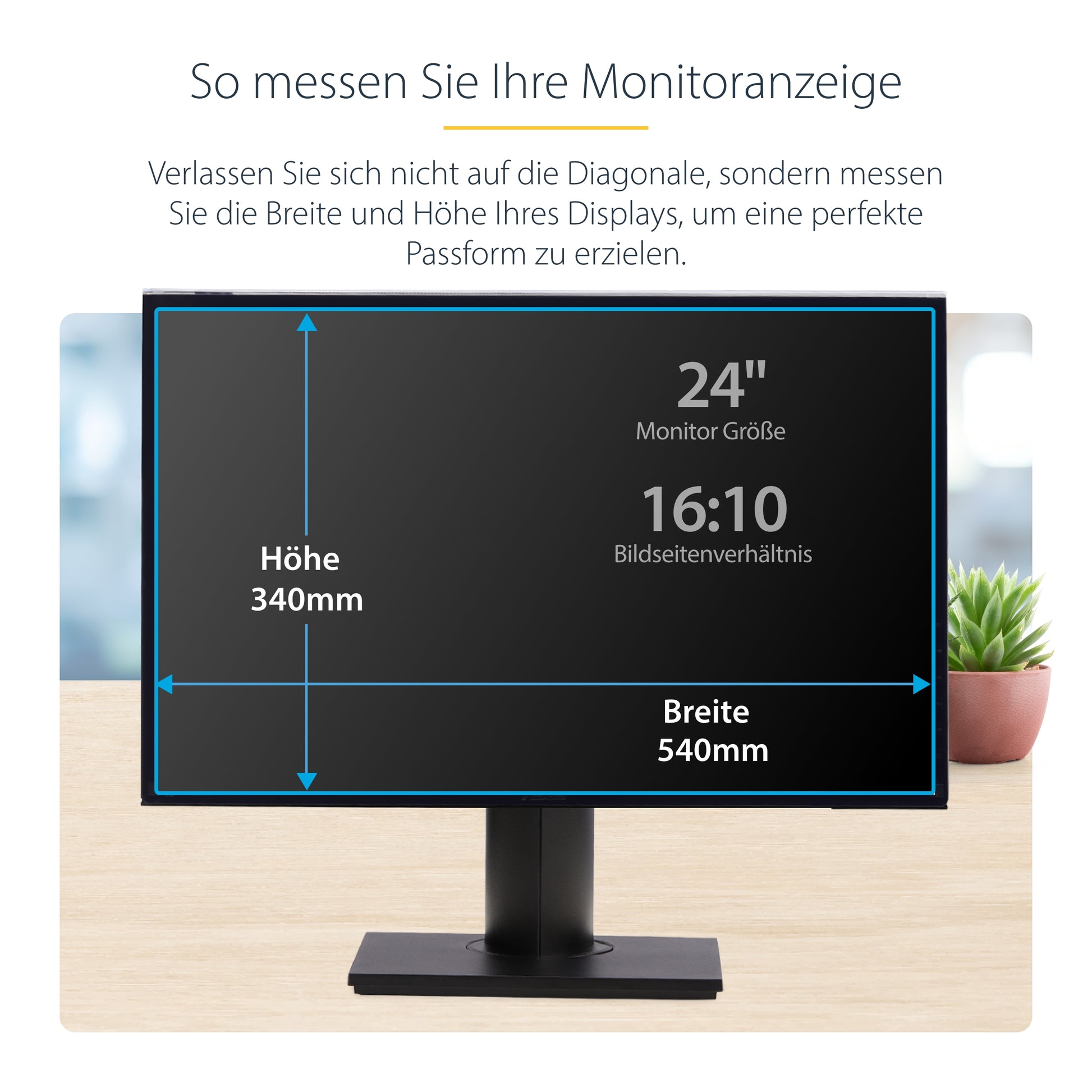 StarTech.com Displayschutz für 24" Monitor