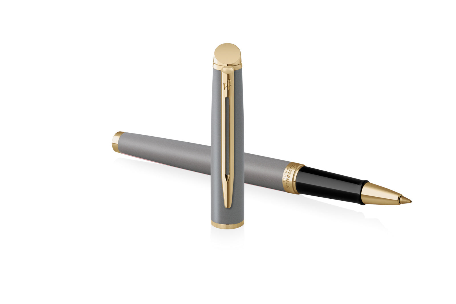 Waterman Hémisphère Understated Edition Metallgrau – Tintenroller mit Kappe