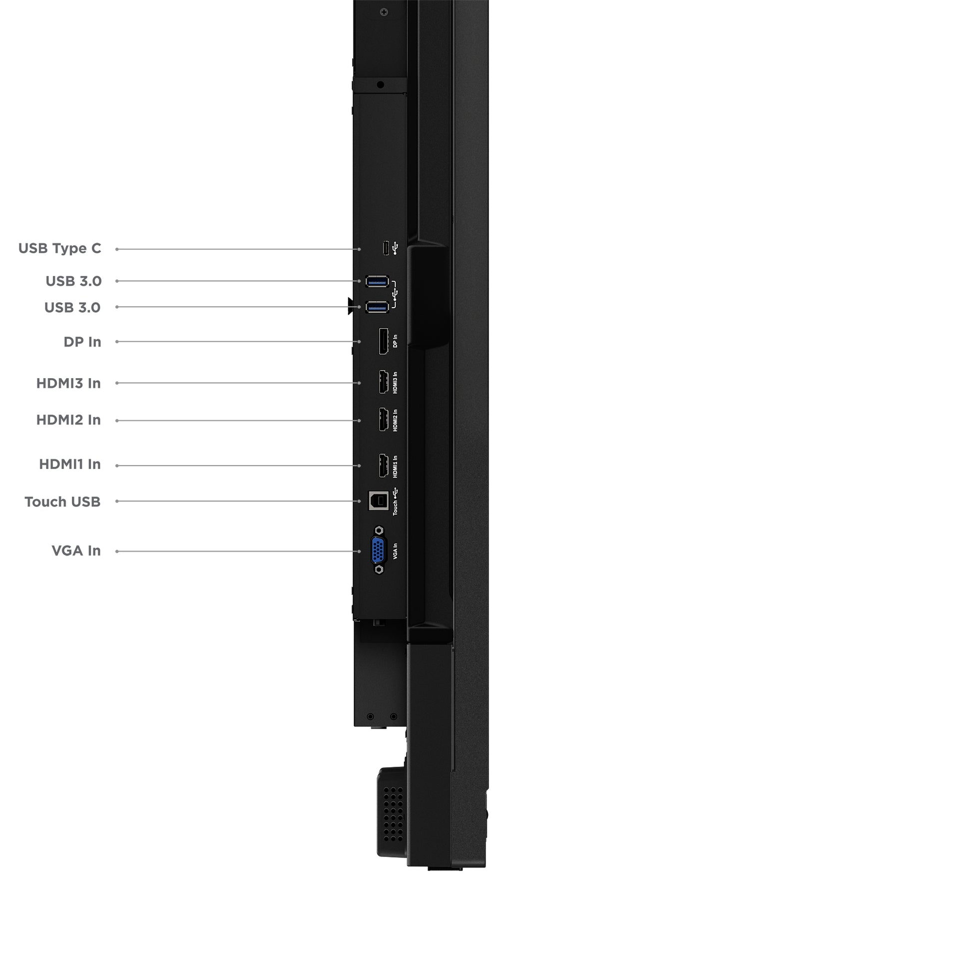 Lenovo ThinkVision T75 – 75", 3840 × 2160 (4K), IPS, LAN, HDR