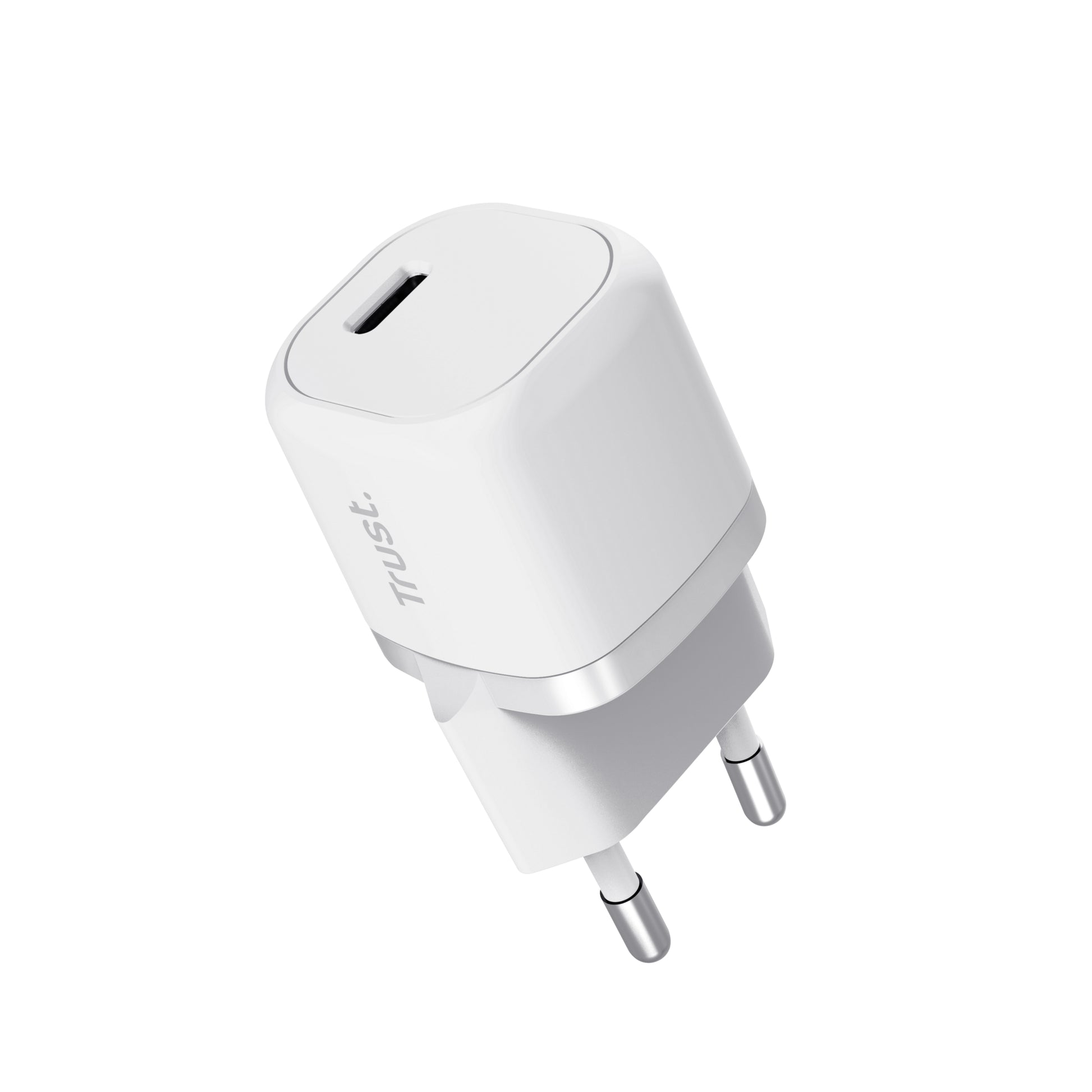 Trust Maxo USB-Wandladegerät 20 W – USB-C×1 – PD, PPS – EU-Stecker (Typ C) – Weiss