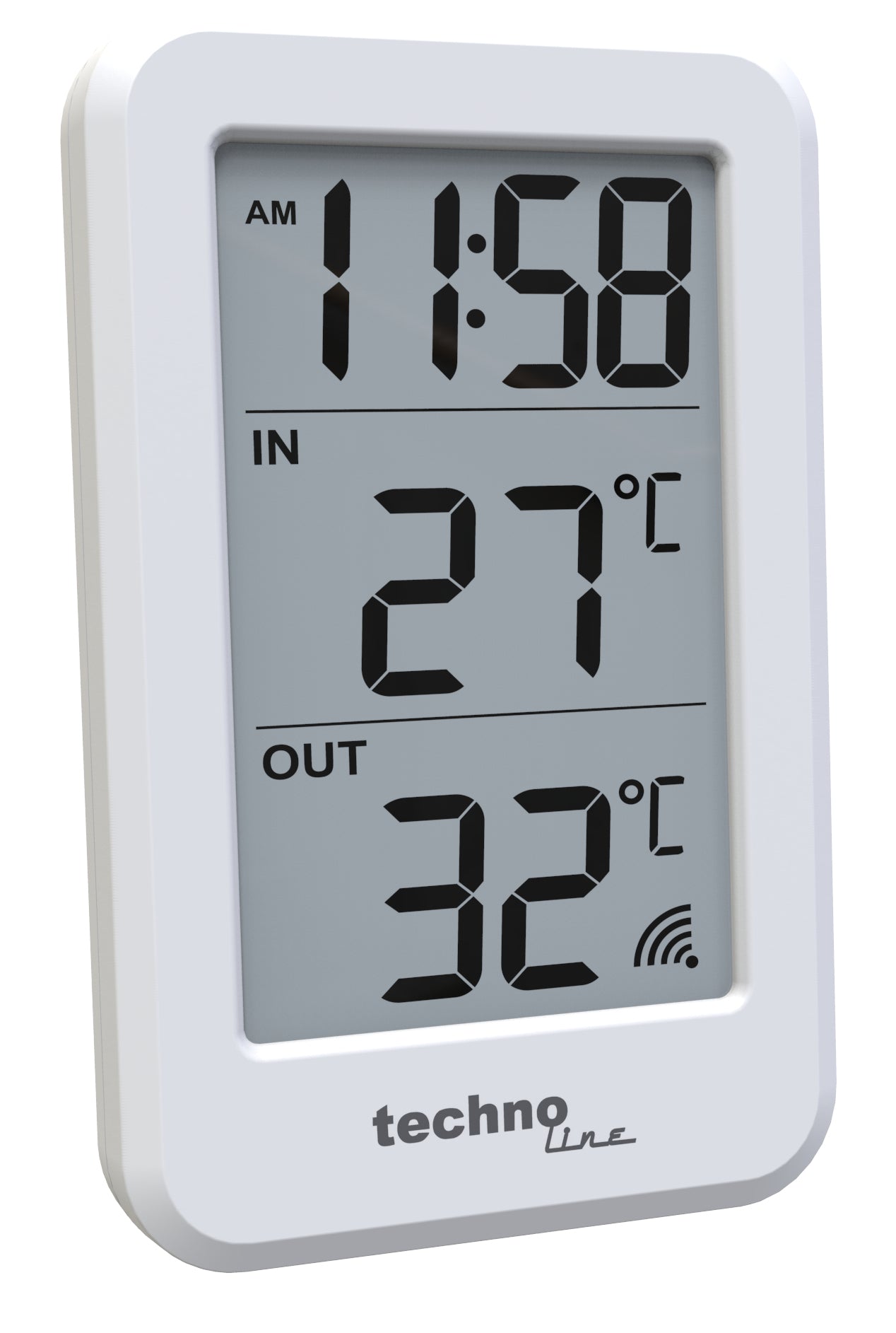Technoline WS 9172 – Wetterstation, innen/aussen, inkl. Aussensensor – Weiss