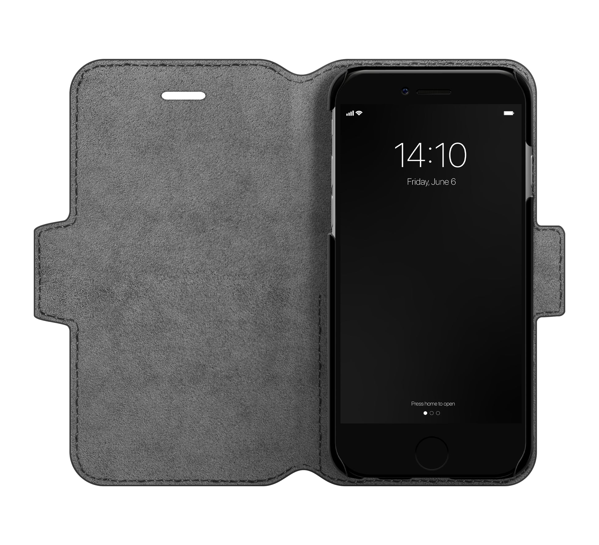 Ideal of Sweden – Booklet-Hülle – für Apple iPhone 6–8/SE (2020) – Saffiano Schwarz – mit Kartenfach
