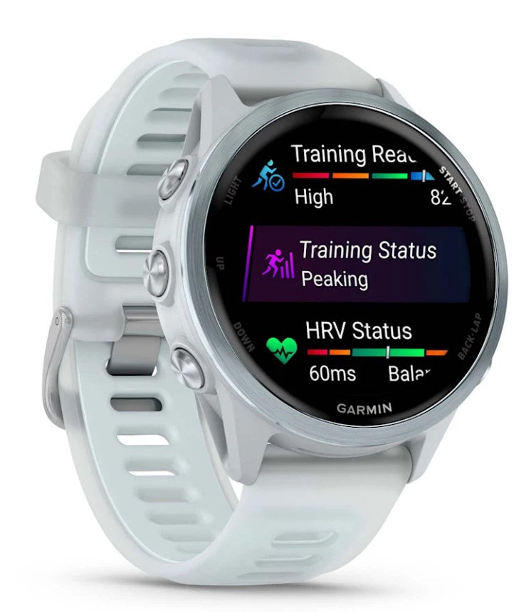Garmin Forerunner 570 42 mm GPS – Aluminium, Sportarmband, Weiss, 50 m, für Android, iOS