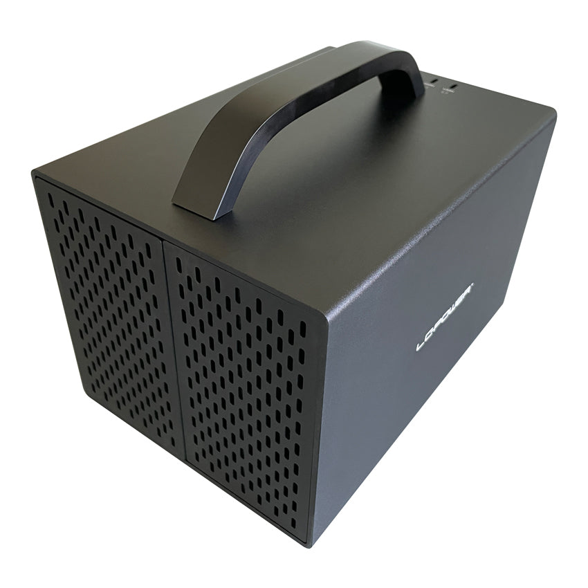 LC-Power LC-35U3-RAID-4-HDMI – 4-Bay Desktop HDD-Gehäuse – USB 3,2 Gen 1, für 3,5" HDD, SATA III