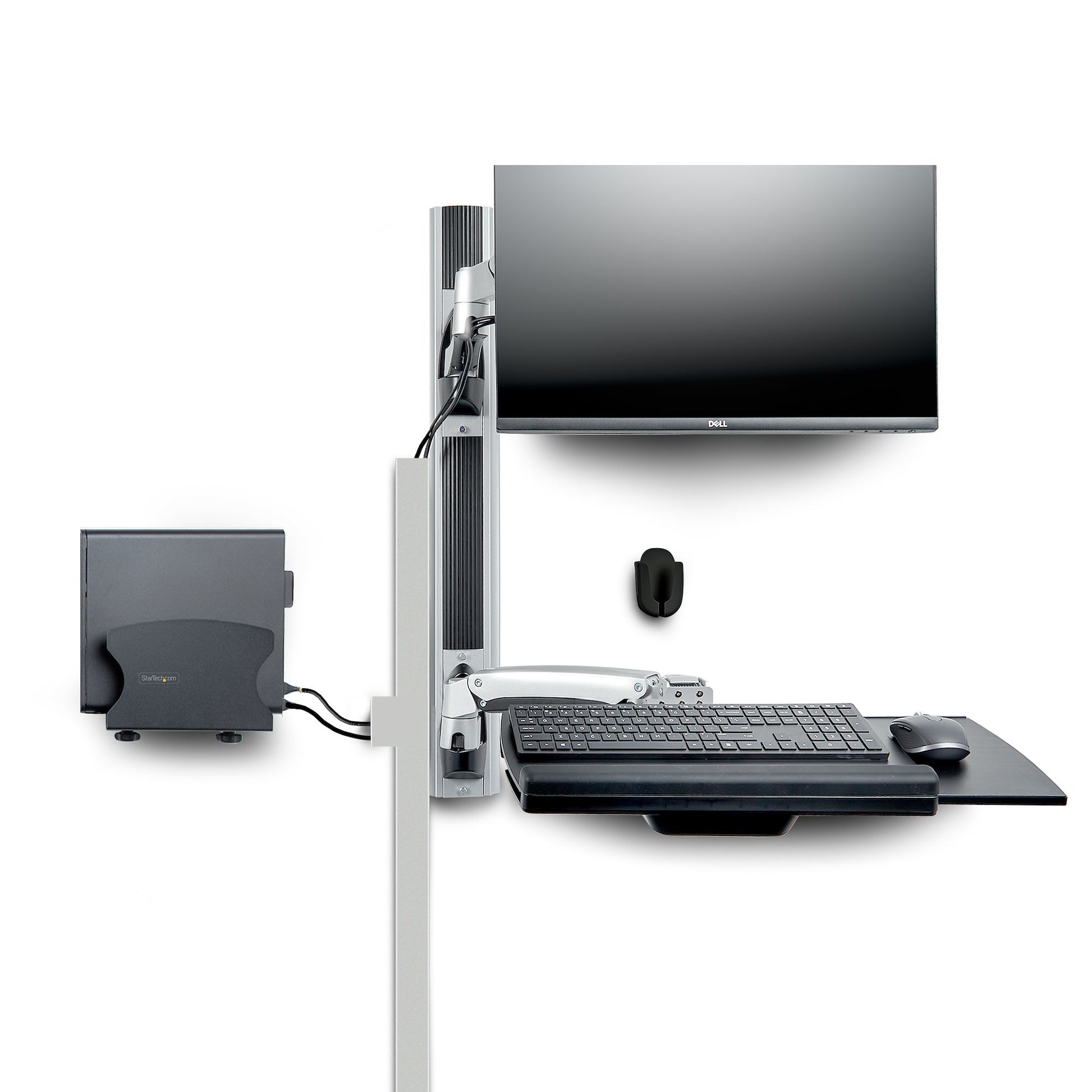 StarTech.com Monitor-Wandhalterung – 27–32" – VESA 75×75/100×100 mm – bis 10 kg – Tastaturarm – für Monitore