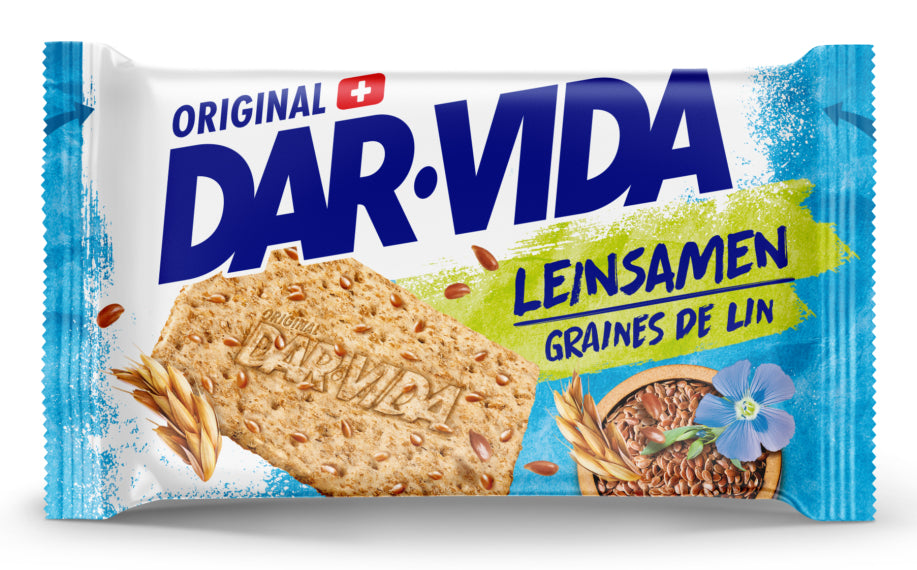 DAR-VIDA Leinsamen Cracker – vegan – 5 × 41,7 g