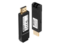 Lindy AV-Sender & -Empfänger – 4K UHD, 10,2 Gbit/s, 300 m – Schwarz