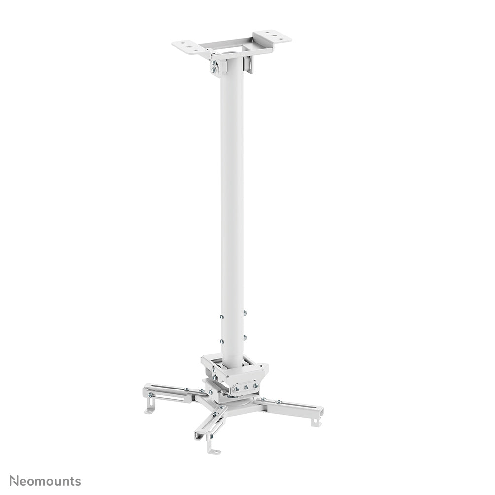 Neomounts CL25-550WH1 – Beamer-Deckenhalterung, H 74,5–114,5 cm, 35 kg, schwenk-/neigbar, 360°, weiss