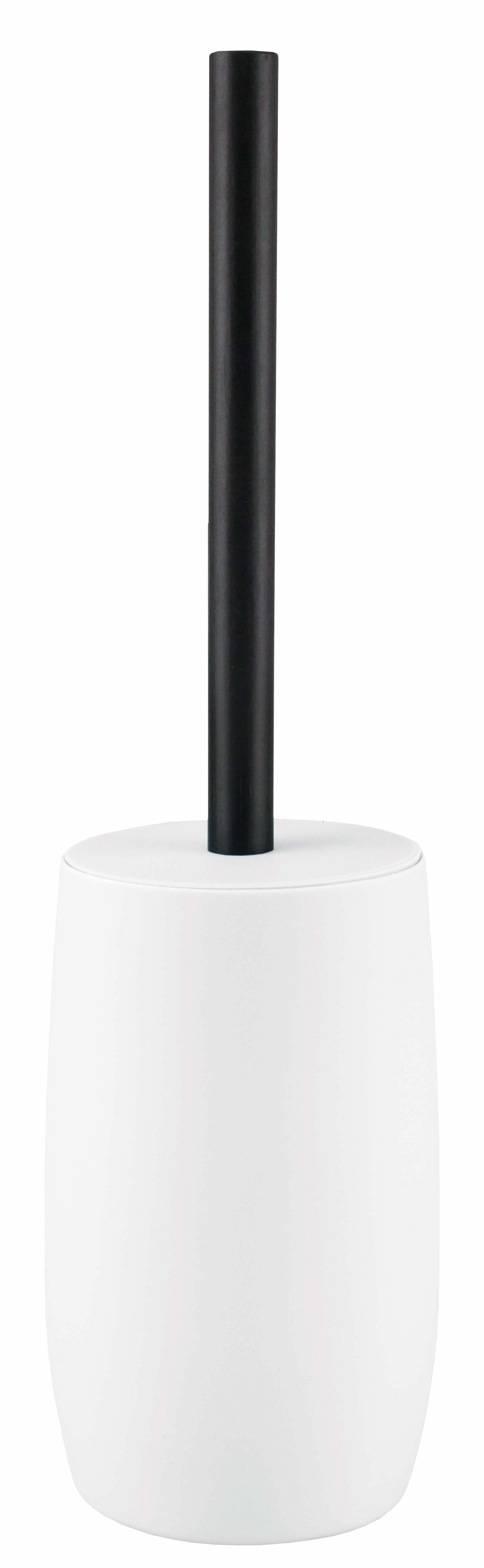 Kleine Wolke WC-Bürstenset – Bambus, ABS, Weiss, H 34,5 cm, Ø 9,9 cm