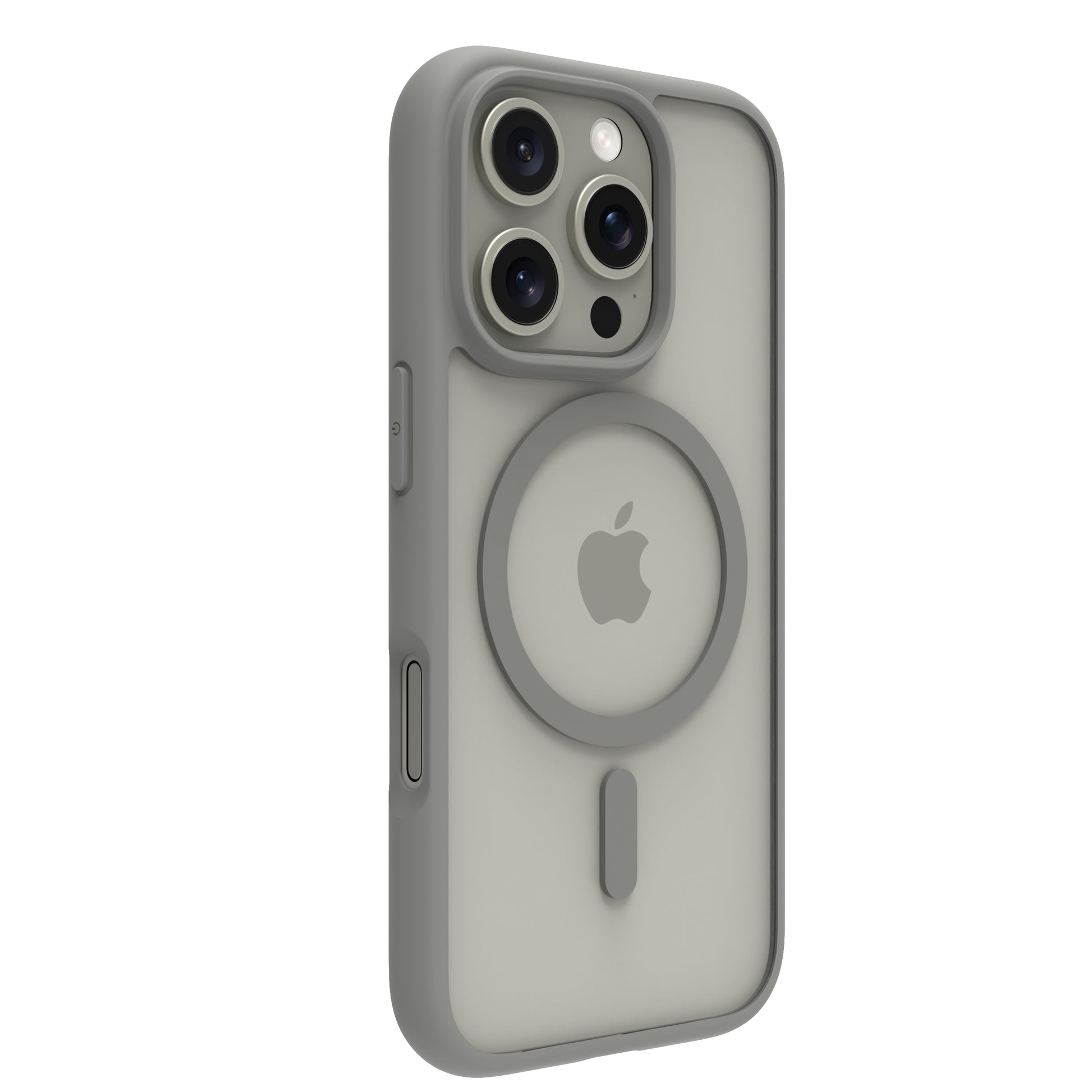 dbramante1928 Grenen Backcover – für Apple iPhone 16 Pro – Recycling-Kunststoff, Titan, bis 2 m sturzsicher