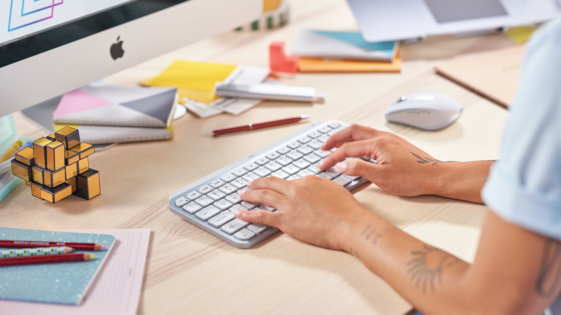 Logitech MX Keys Mini – Tastatur, kabellos, beleuchtet
