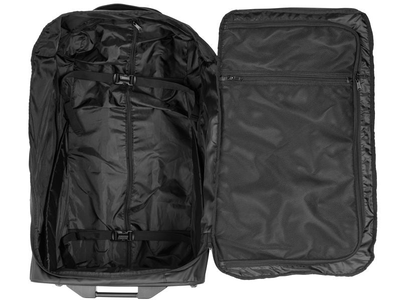 KOOR Trolley – 90 l, Weichschale rPET, 2 Rollen, Schwarz, 39 × 75 × 32 cm