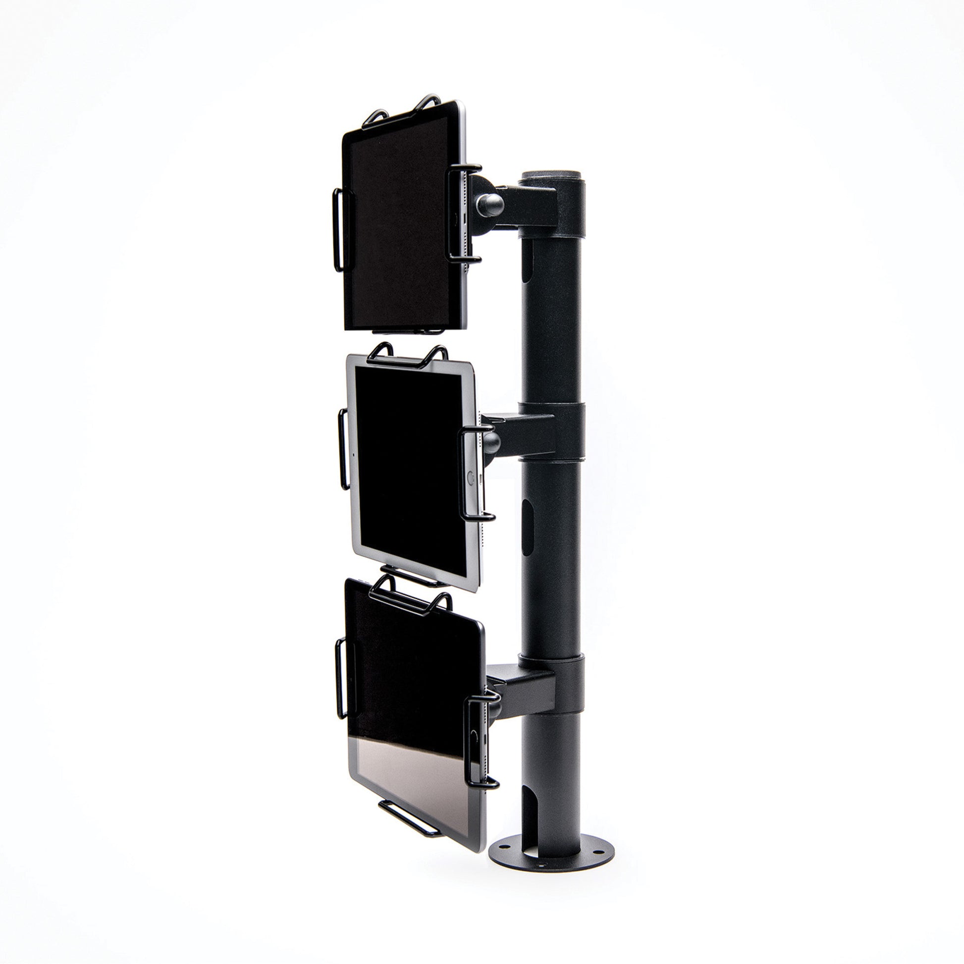Star Micronics MUNITE TRI MOUNT BLK – Tablet-Rahmen, 3 Displays, −45–45°, für Tablets 25,4–81,3 cm, Schwarz