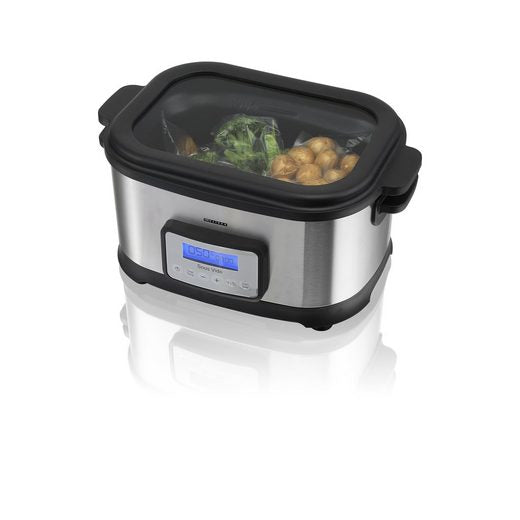 Melissa Sous-Vide 16310170 – 6 l, 520 W, Schongar- & Warmhaltefunktion – Schwarz/Edelstahl