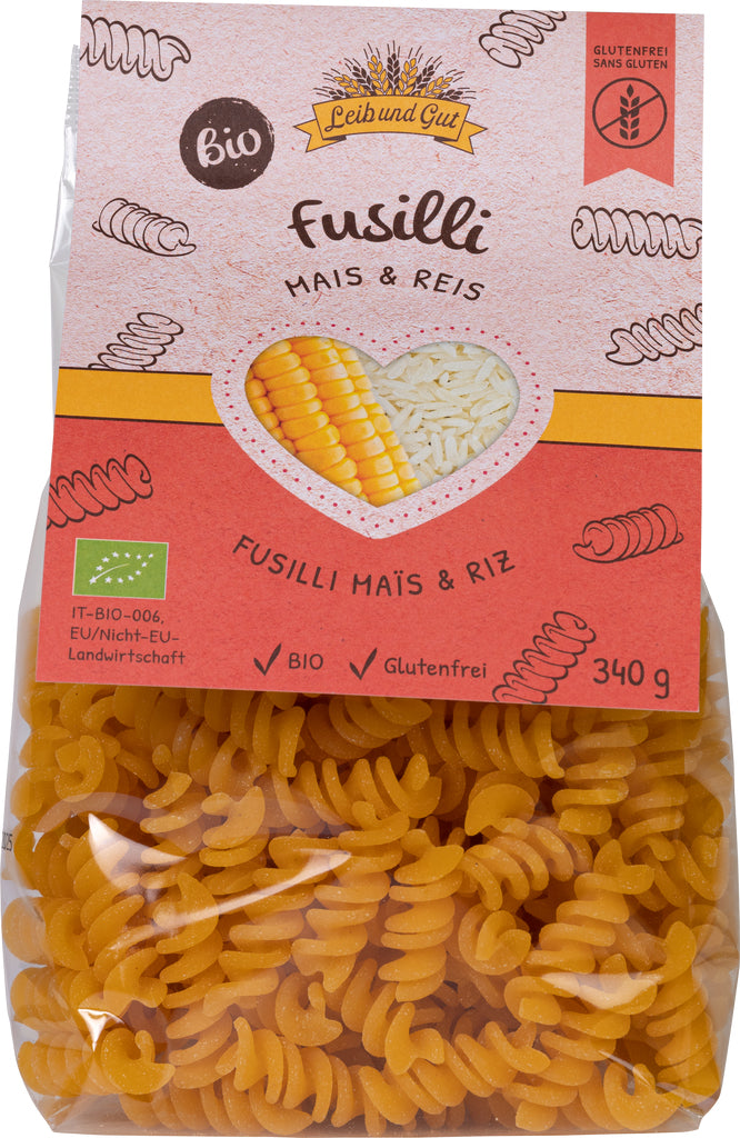 Leib und Gut Fusilli – Bio, glutenfrei – 340 g
