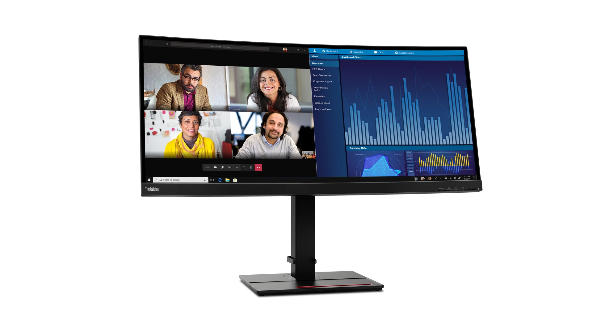 Lenovo ThinkVision P34W-20 – Monitor, 34", Curved