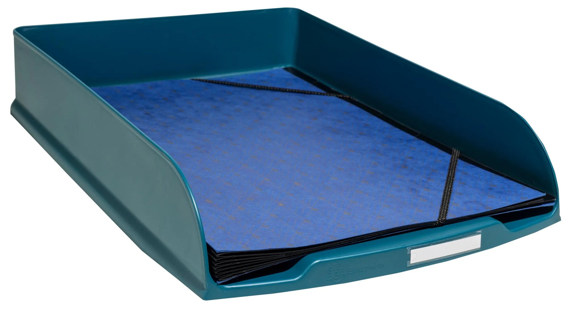Exacompta Neo Deco – Briefkorb für A4+, hoch, Polystyrol (PS), türkis, 346 × 65 × 255 mm