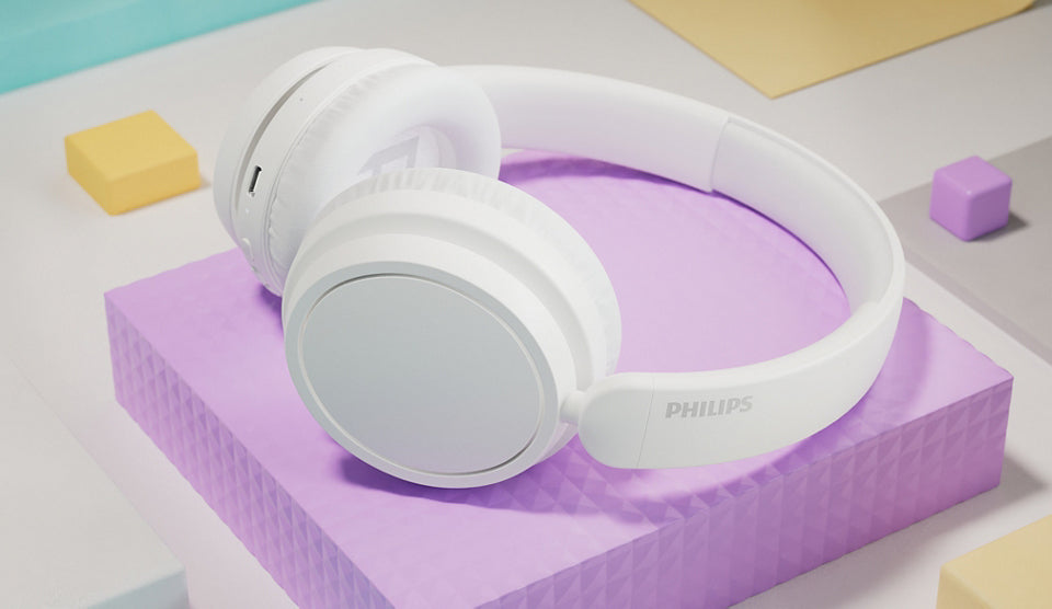 Philips TAH5209WT/00 Over-Ear Kopfhörer – Stereo, BT 5.3, Weiss