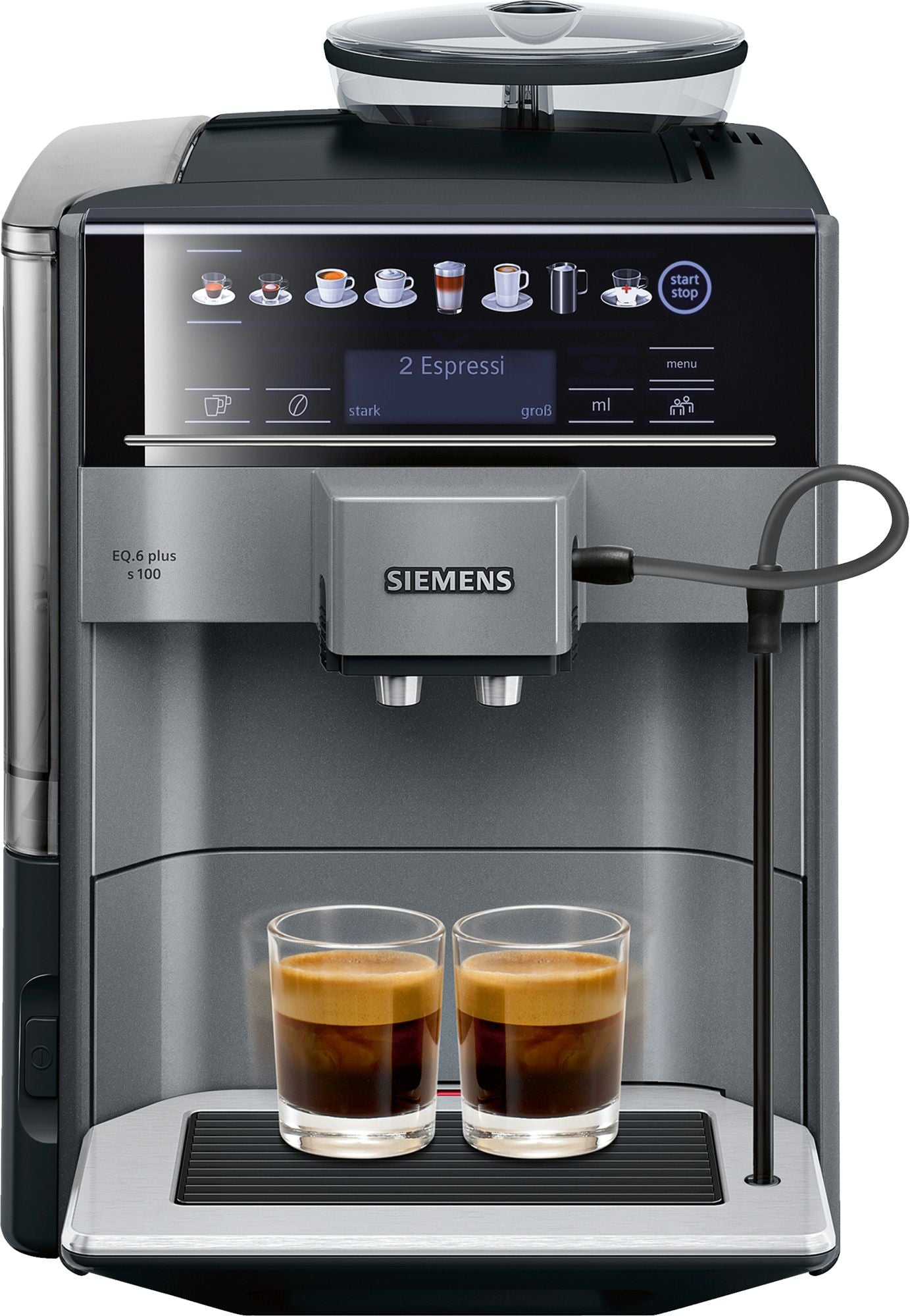 Siemens EQ.6 TE651509DE Kaffeevollautomat – 15 bar, 1,7 l, 300 g, Schwarz