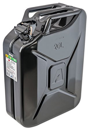 Arnold Kraftstoffkanister 20 l – schwarz, Metall, B 345 × H 470 × T 165 mm